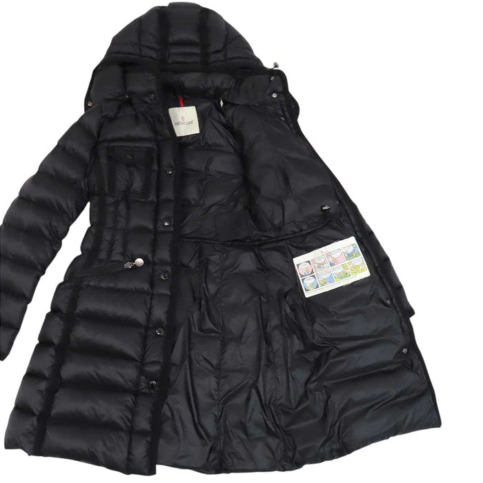 MONCLER 
ロゴ ワッペン ナイロン 
HERMINE エルミンヌ ダウンコート