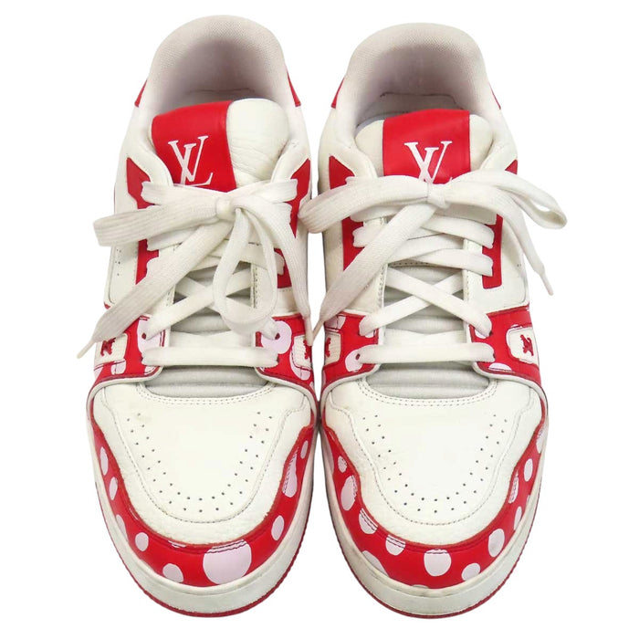 LOUIS VUITTON 
LV 草間彌生 ドット レザー レースアップ 
× YK トレイナー ライン スニーカー