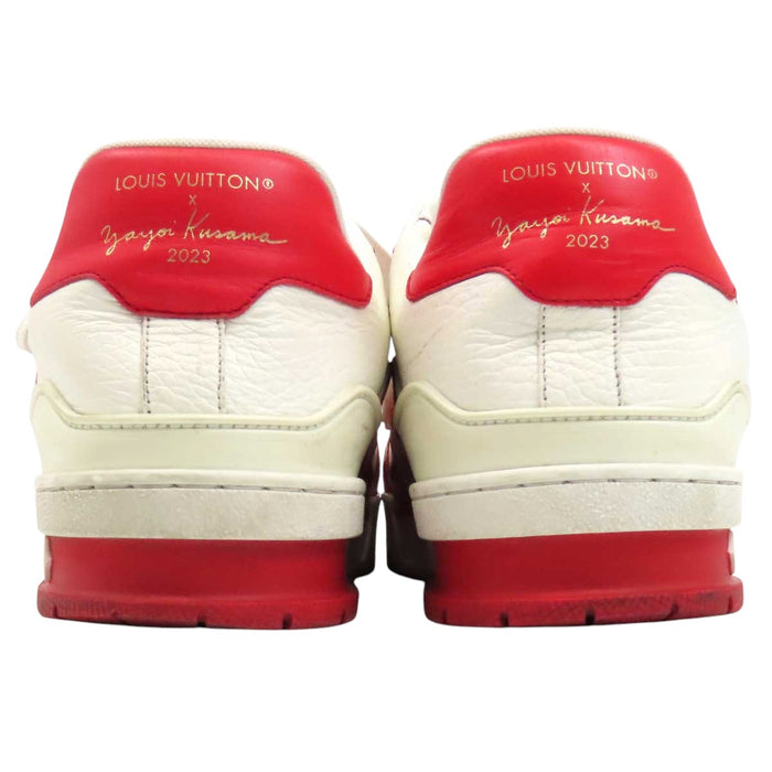 LOUIS VUITTON 
LV 草間彌生 ドット レザー レースアップ 
× YK トレイナー ライン スニーカー