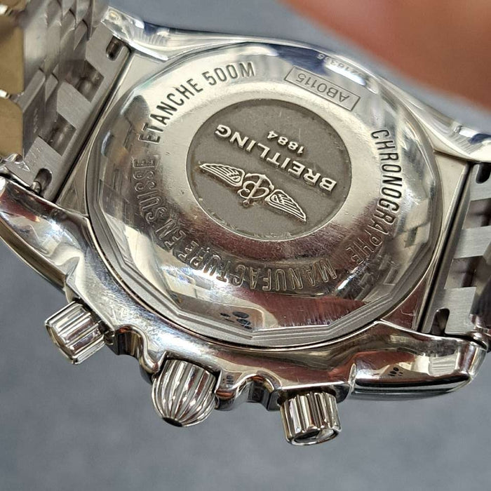 【WHOLESALES】
BREITLING 
AB0115 
クロノマット　44 
箱　ギャランティ　クロノメーター証　コマ×3