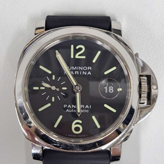 【WHOLESALES】
OFFICINE PANERAI 
PAM00104 
ルミノール　マリーナ 
箱(内箱劣化)　ギャランティ　クロノメーター証　純正レザーベルト(劣化)×1　工具