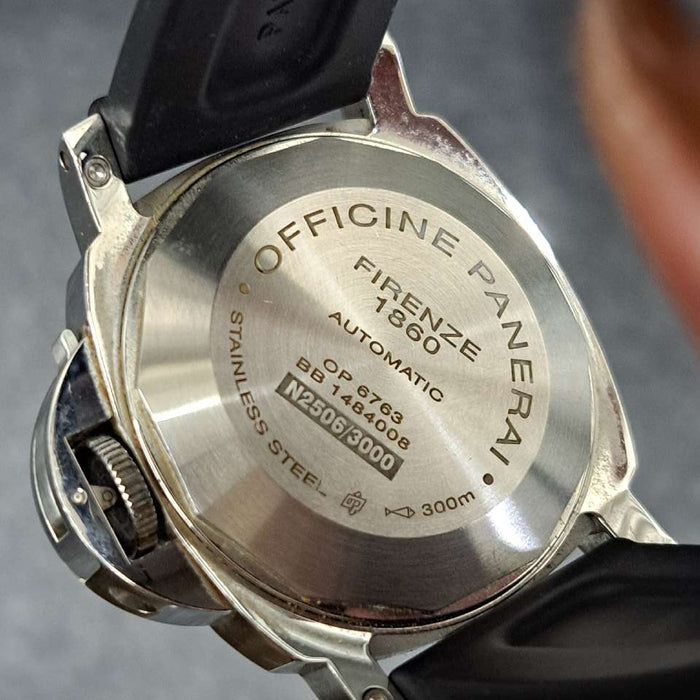 【WHOLESALES】
OFFICINE PANERAI 
PAM00104 
ルミノール　マリーナ 
箱(内箱劣化)　ギャランティ　クロノメーター証　純正レザーベルト(劣化)×1　工具