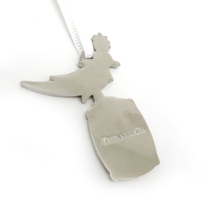 TIFFANY&Co. 
Charm porte-bonheur oiseau sur serrure & sac en papier